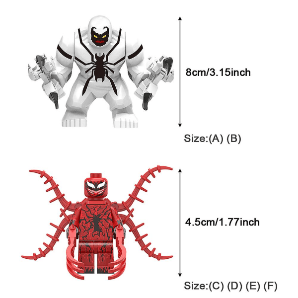 Venom Ornament Byggeklodse Figur Model Legetøj Fødselsdag Skrivebord Til Børn