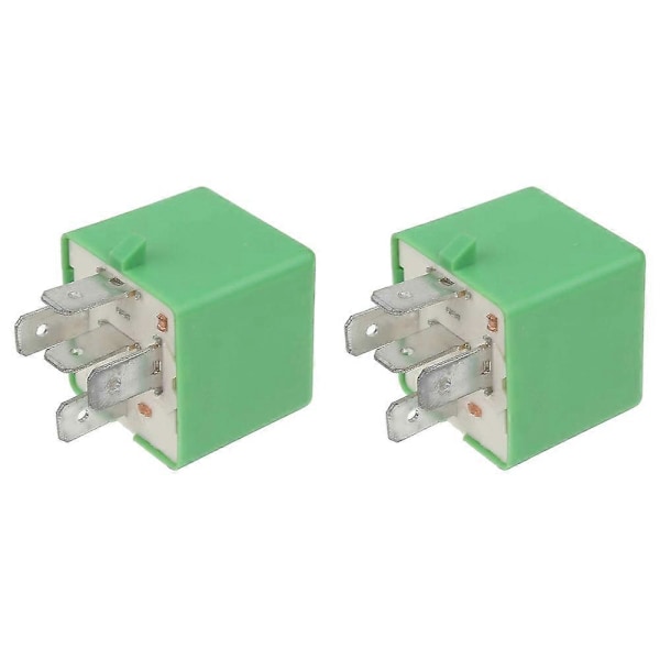 2X 12V 35A 5 Ben Køleradiator Blæser Relæ Grøn 6547TX til 206 207 306 307 406 407 807