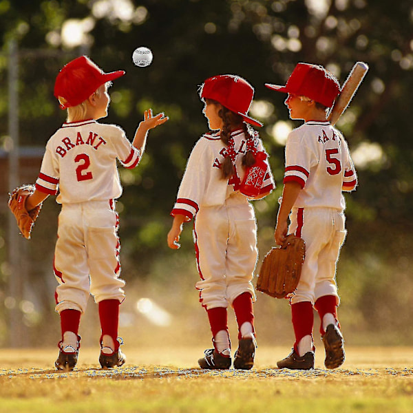 Professionelle Baseballs, PVC Håndsyet Blød Skum Baseballs Til Voksen Ungdomstræning Professionelle Baseballkampe