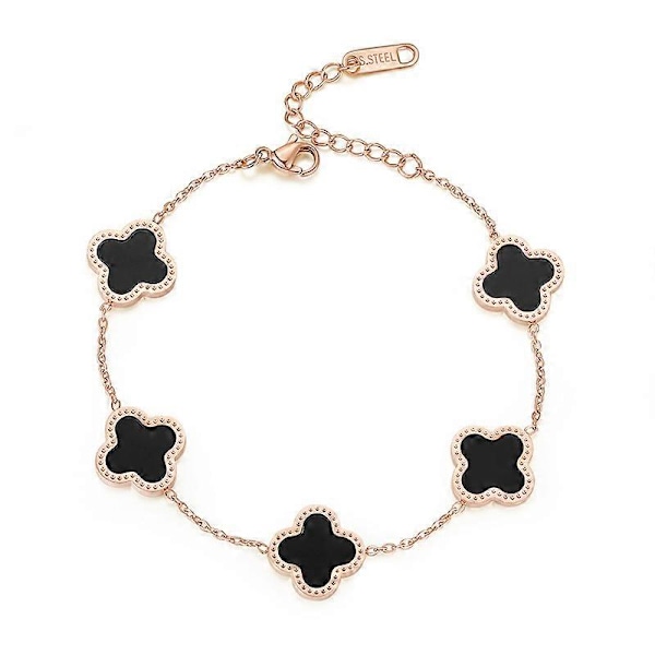 Firkløver Fem Blomster Armbånd Dame Clover Akryl Armbånd Armbånd
