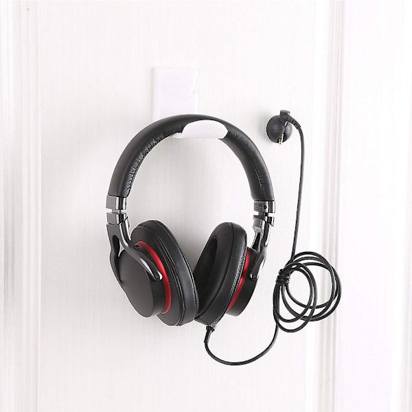 Akryl hörlurar hängare väggmonterad headset stativ under skrivbord hörlurar krok