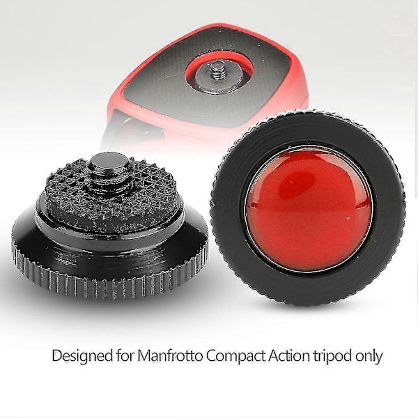 Mini Snabbkopplingsplatta i Aluminiumlegering för Manfrotto Compact Action Stativ (röd)