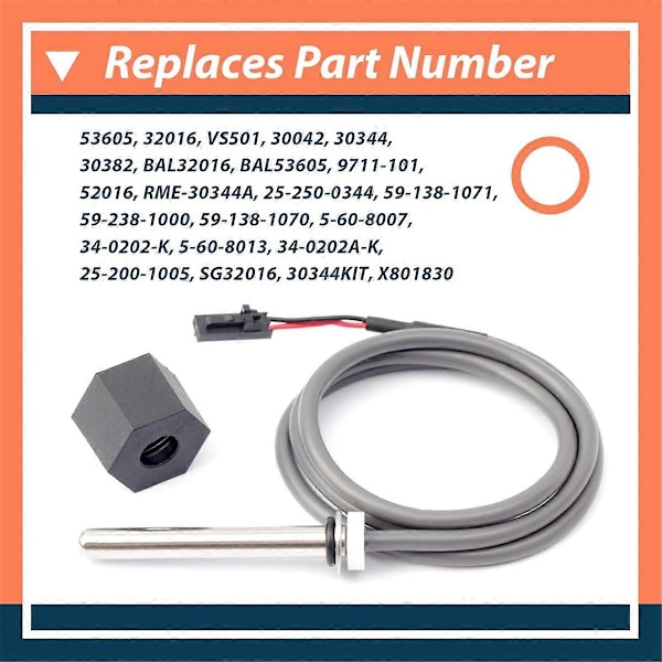 Varmtvannsbereder Sensor for Spa Varmeapparat M7 System med 24 tommers Kabel Temp/Høy Grense, Varmtvannsbereder Sensor Erstatter fo