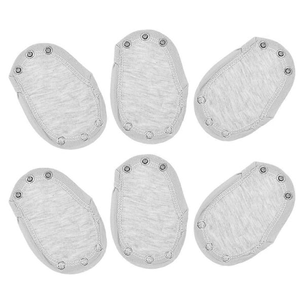 6 st Bomulls Jumpsuits Förlängare Bodysuit Knäpp Förlängare Baby Flicka Bodysuit Förlängare