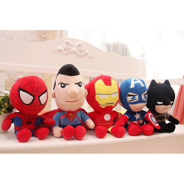 Batman Plyschleksaker för Barn, 28 cm Superhjälte Gosedjur Dockor Present till Pojkar Barn