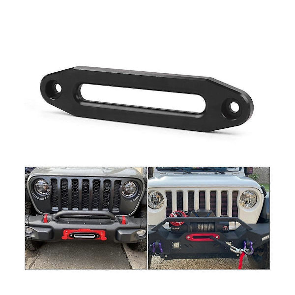 10 Tommer 12000 Træktov Guide Hawse Aluminium Fairlead til Offroad 4WD Træktov Sølv Træktov Guide Wire