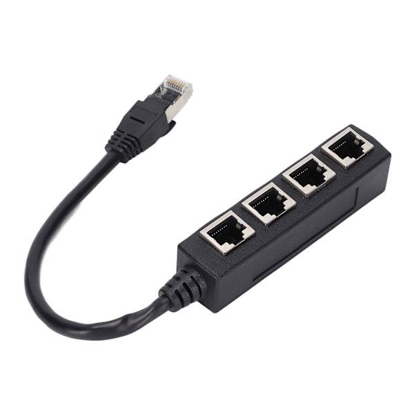 RJ45 Splitter Adapter, Ethernetkabel RJ45 Adapter 1 Han till 4 Hon, Cat7 Nätverkskabel Splitter Adapter