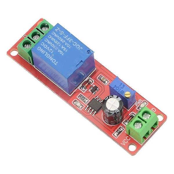 5 stk NE555 DK555 Timer Switch Justerbar Afbrydelsesmodul Tidsforsinkelsesrelæmodul DC 12V Forsinkelsesrelæ