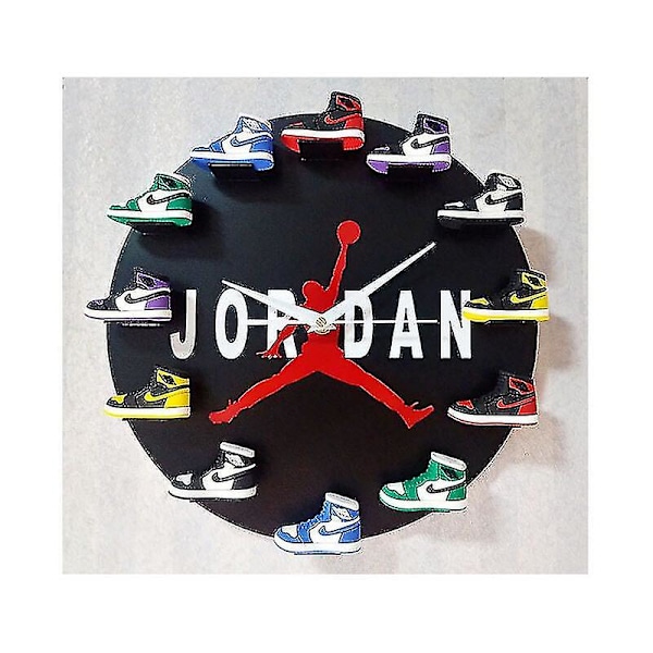 Hjem 30cm Aj1-12 Ur, Dial Ur Til Hjem Soveværelse Cafe Bar Dekoration (jordan)