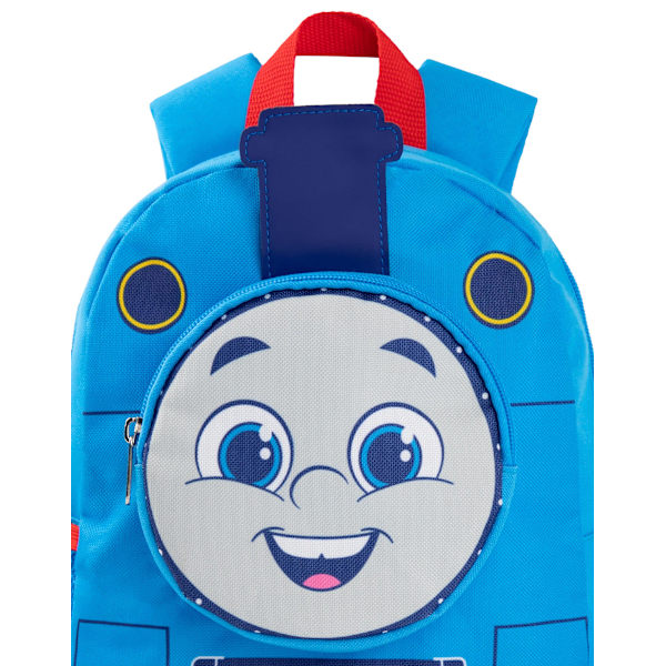 Thomas och hans vänner Unisex Barnryggsäck Blå 3D Ansiktsficka - One Size