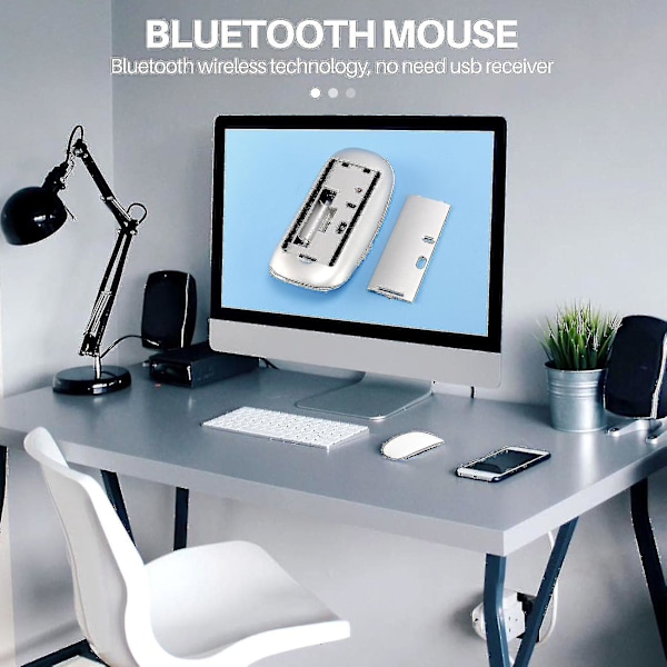 Apple Bluetooth Trådløs Magic Mouse Slim Ergonomisk Genopladelig Computermus