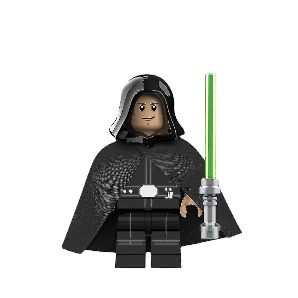 Uusi 8-pakkauksen Star Wars -minifiguuri Palpatine Luke Skywalker -palikka, koottu palikkaleluhahmo, palikkalelu