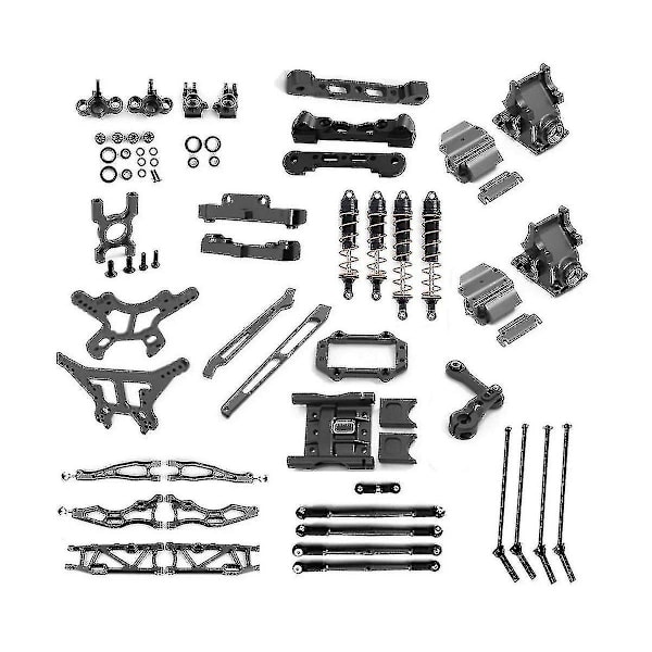Metall Oppgraderingsdeler Kit Opphengsarm Drivaksel For Arrma 1 8 Kraton Outcast 6s Tilbehør, svart