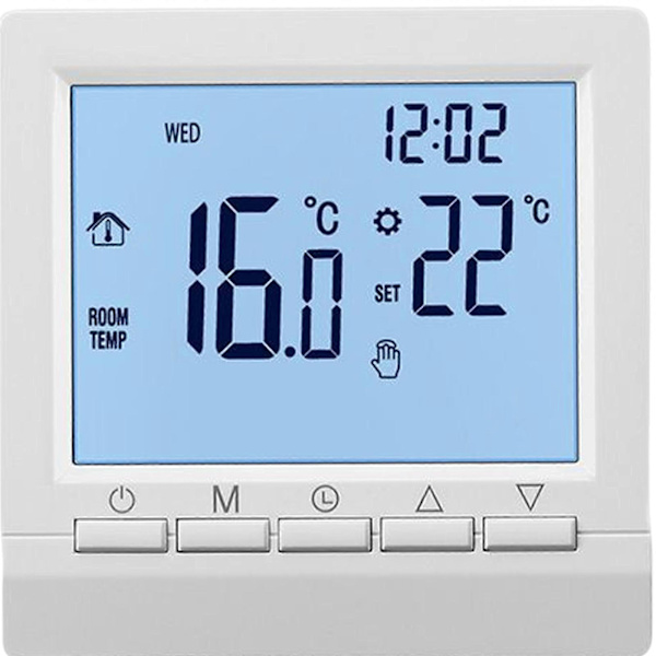LCD Digital Rumtermostat Rumtermostat Gulvvarme Væghvarme KIT