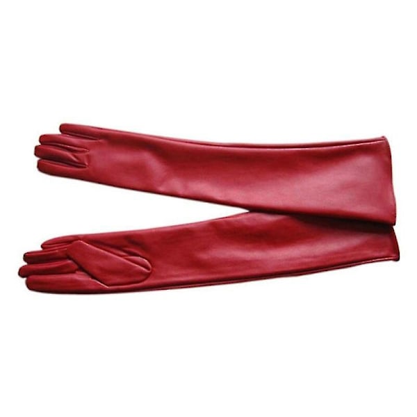 Nye Faux Læder Lange Handsker Mode Kvinder Handsker Varme Udendørs Lang Design Sexy Handsker