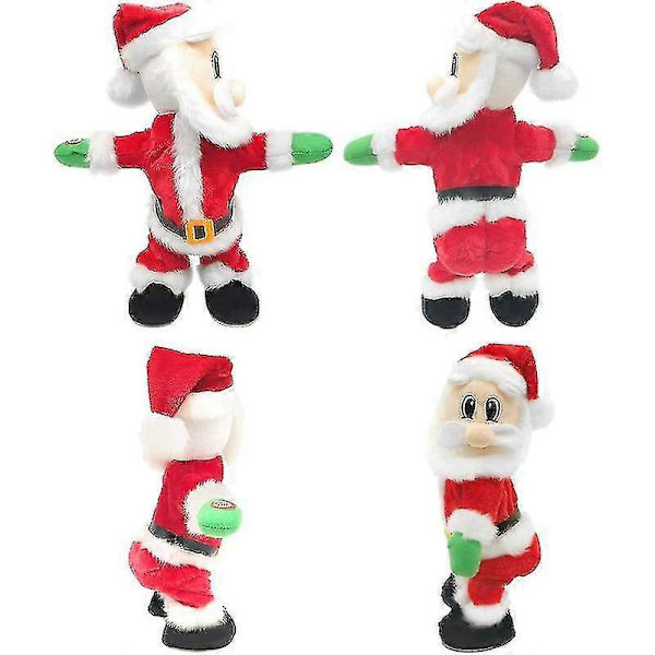 Twerking Tomte - [engelsk låt] Svingande Höft Elektrisk Leksak, Sjunger Och Dansar, Svingande Höft Tomtefigur Julgåva (jultomte