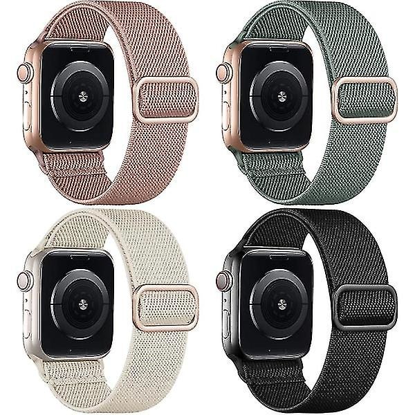 4 kpl rannekkeita yhteensopivia Apple Watch 41mm 38mm 40mm naisille