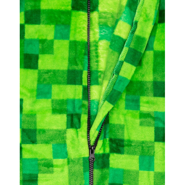 Minecraft Unisex Lasten Onesie Vihreä Pikselöity Creeper (140cm)