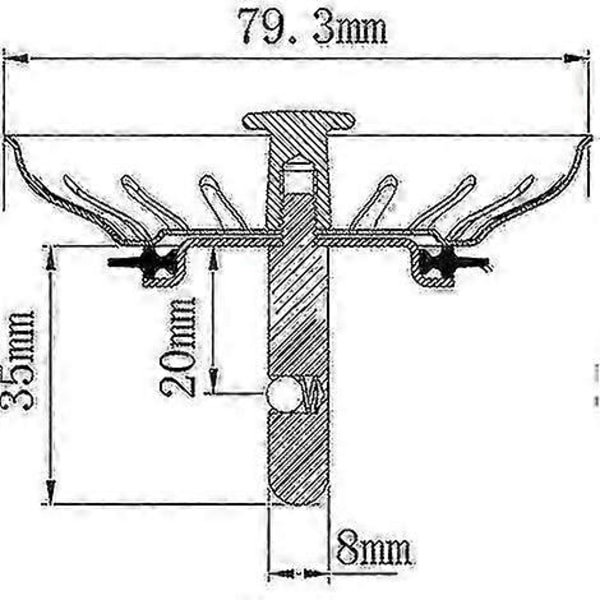 Franke Manuell Diskbänksavloppskorg Diameter 80 mm Frankeaa fg2025031702339