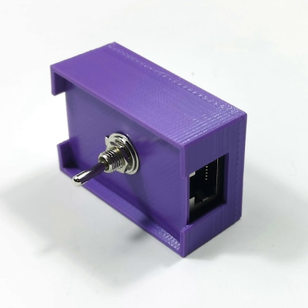 RJ45 Nettverkskabel Tvunnet Par Bryter Vippebryter + Etui