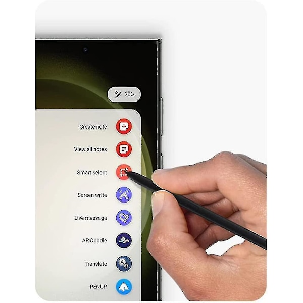 Galaxy S23 Ultra S Pen ersättning för Samsung Galaxy S23 Ultra 5g alla versioner pekskärmspenna (utan Bluetooth) + spetsar (svart)