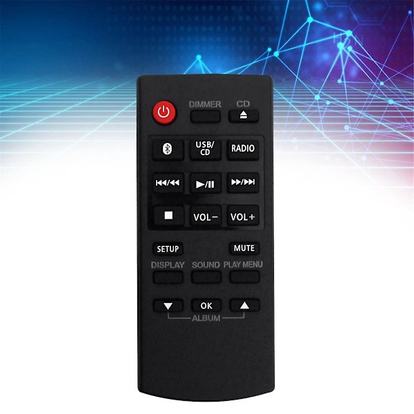 N2QAYB000984 Erstatningsfjernkontroll for CD Stereo SA-PM250 SC-PM250 SC-PM600 SC-UX104 SC-HC200 SC-HC20
