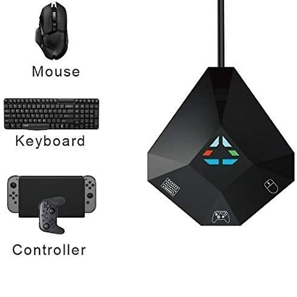 Mus og Tastatur Konverter, USB Forbindelse, Tastatur og Mus Adapter til PS3, NS Switch