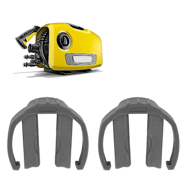 2 st C-klämmor Snabbkopplingar, Trycktvättutlösare Ersättnings-C-klämma för Karcher K2 K3 K7 Biltvättutlösare (grå)