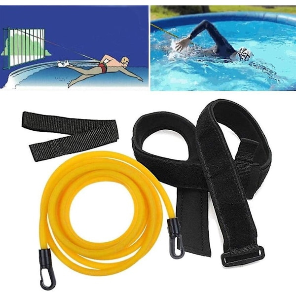 Justerbart simbälte för pool, simmotståndsband, simträningbälte, blybelastat träningshjälpbälte för pool, vattenfitnessutrustning för barn/vuxna