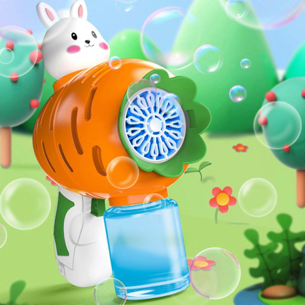 Rolig Påsk Bubble Gun för Barn - Morotskanin Design med Ljus