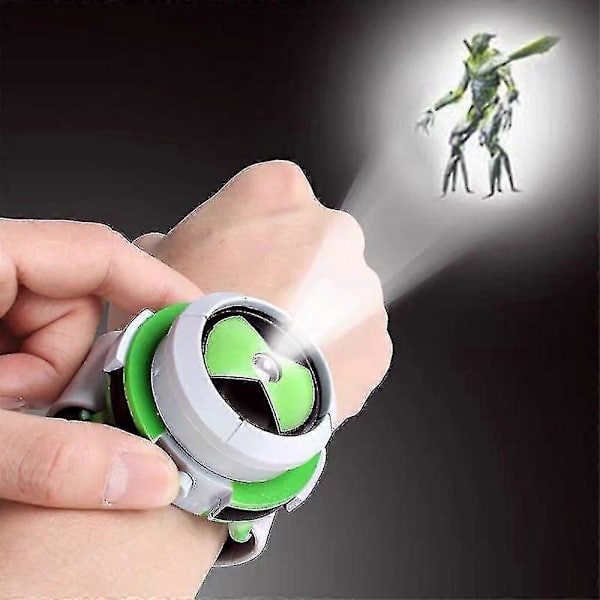 Ben 10 Omnitrix Projektor Klocka 16 Bilder Armbandsur För Barn Leksak Present