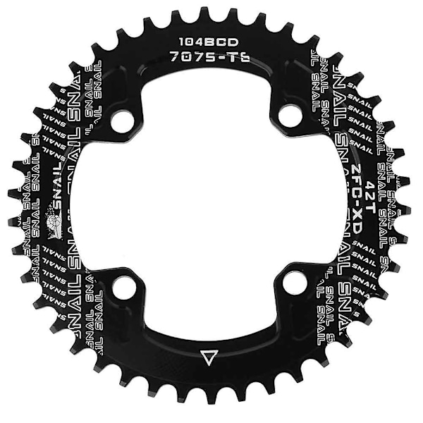 BCD 104MM 42T Smal Tandhjul Enkelt Tandhjul til SHIMANO Krankarm AM/XC Cykel