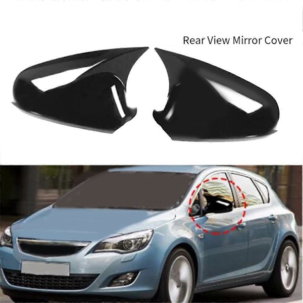 Vauxhall Astra Opel Astra J 2010-2016 Kiiltävän Mustat Sivupeilin Suojukset Sarja 13265451 13265452 1428463 1428464