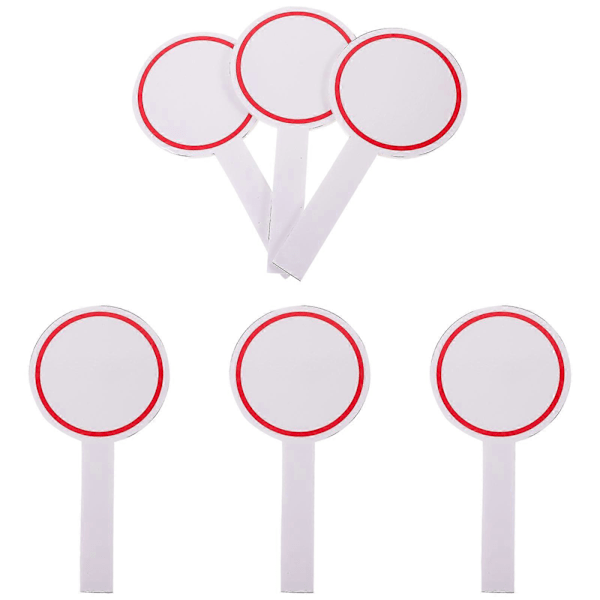 6 stk. Skum Whiteboard Håndholdt Whiteboard Enkeltsidet Paddles Auktioner Polstring Whiteboard