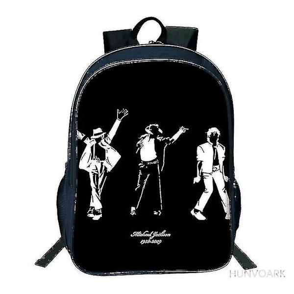 Skoletasker til Studerende Piger DIY Michael Jackson Print Børneskoletasker til Drenge Børn Mænd Bogtaske 2-delt Sæt med Blyantsæske