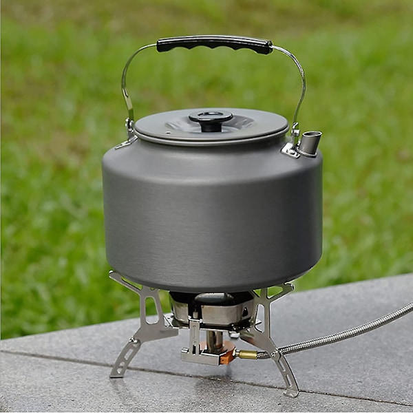 Utendørs Gasskomfyr Camping Gassbrenner Folding Komfyr Foldbar Elektronisk Komfyr Split1pcs-sølv Guanguan