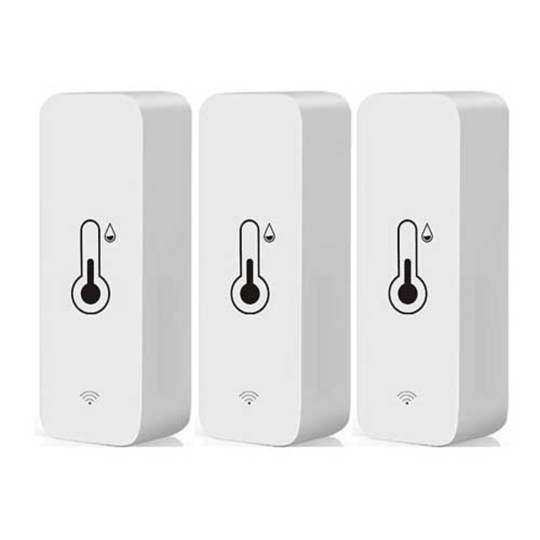 3x Tuya Wifi Temperatur- og Luftfugtighedssensor Indendørs Termometer Hygrometer -GSL