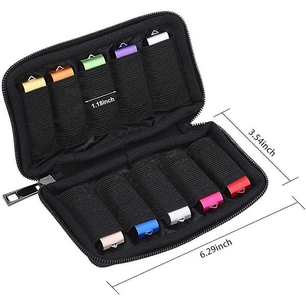 USB Flash Drive Etui - Vellgo Blødt Materiale Thumb Drive Holder etui, USB Drive Holder Organizer, Bærbar Elektronisk Tilbehørspose til USB Hukommelse