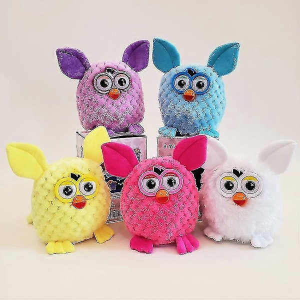 Søt Elektrisk Snakkende Furby Elf Plysj Leke Elektronisk Kjæledyr Ugle Leke 15cm