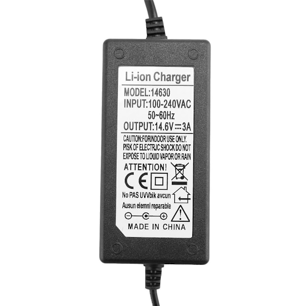 14,6V 3A Lifepo4 Jernfosfat Batterilader Lithium-Ion Batteri Strømbatterilader EU-stik