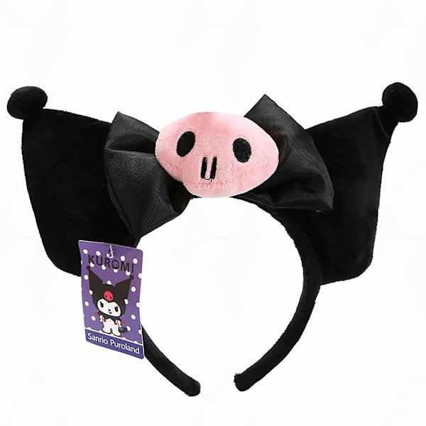 Rolig Sanrio Hårband Kuromi My Melody Cinnamoroll Söt Anime Plysch Hårtillbehör Halloween-serie Barnleksaker Dockagåva för flickor