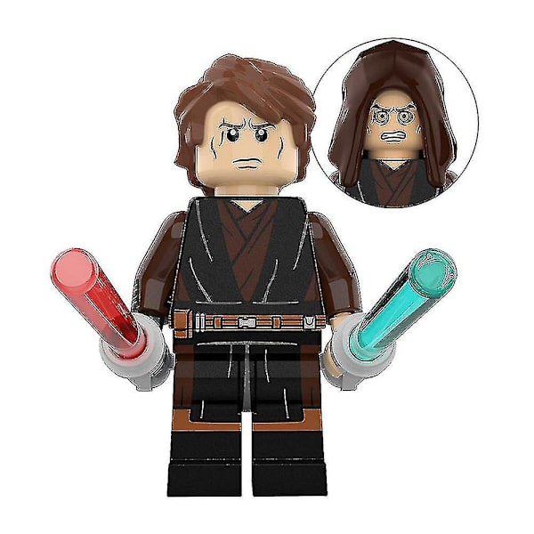 8 kpl Tähtien sota -hahmoja Anakin Skywalker Darth Maul Obi-Wan Minifiguuri Kootut Mini Rakennuspalikat Toimintahahmot Leikki Lelut Lapsille Lahja