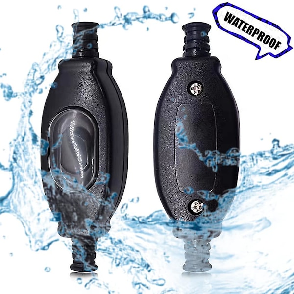 2 stk Vanntette Inline Vippebrytere Ledningsbrytere 250v Utendørs Inline Bryter Inline Trykknappbryter For Lamper Elektriske Apparater Transformatorer