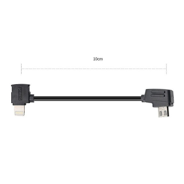 För DJI Mavic Mini/Mavic Pro/Mavic Air/Spark Fjärrkontrollkabel Lightning Port Anslutningskabel