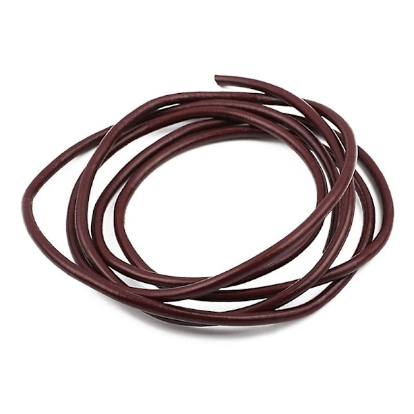 4 mm äkta rund läder bagage rep rem snöre DIY armband fynd rep flätning sträng multifunktion manuell tillbehör för väska smycken tillverkning