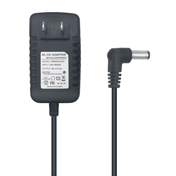 9V myVolts ersättningsströmadapter kompatibel med Behringer TD-3-AM, TD-3-BK Bass synth