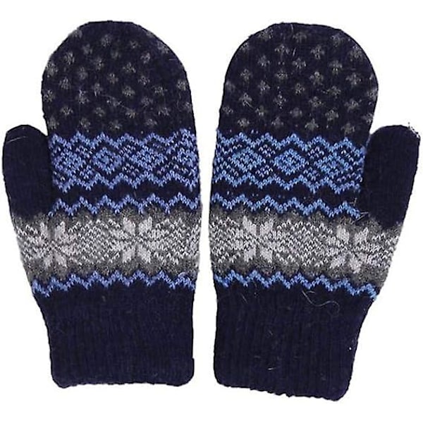 Dam vinter supermjuka stickade handskar vantar förtjockade varma ull vindtäta handskar stickade fleecefodrade handskar present