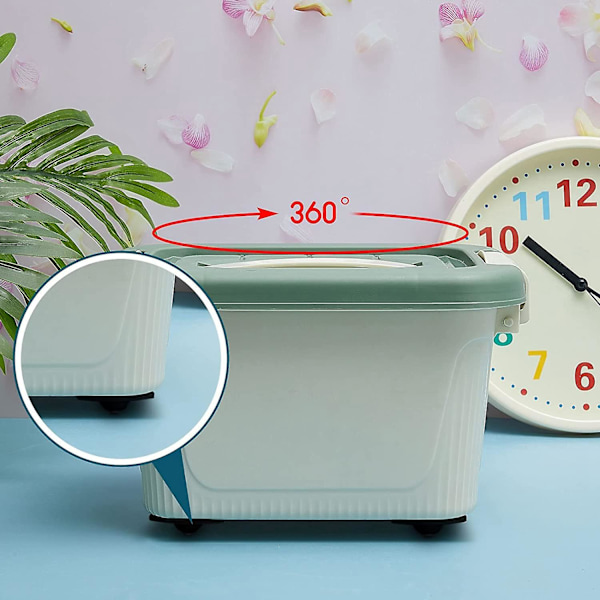 24 stycken självhäftande hjul Mini fasta hjul Kasterrutor Kastare Små kastare Klistra fast hjul