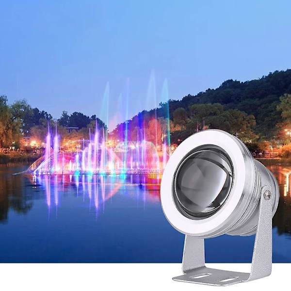 LED Neddykkelig Overlysværker, IP67 Vandafvisende RGB Under Vand Lys, 10W LED Overlysværker Til Springvand Pool Udendørs Havebelysning