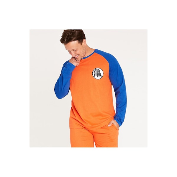 Dragon Ball Langarmet Pyjamassett for Menn - Bukse og Topp